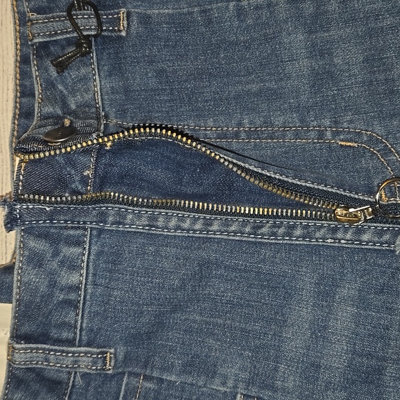 EVIDNT Tangier Step Hem Straight Cropped Jeans Medium Wash Size 30 NWT - Picture 4 of 16